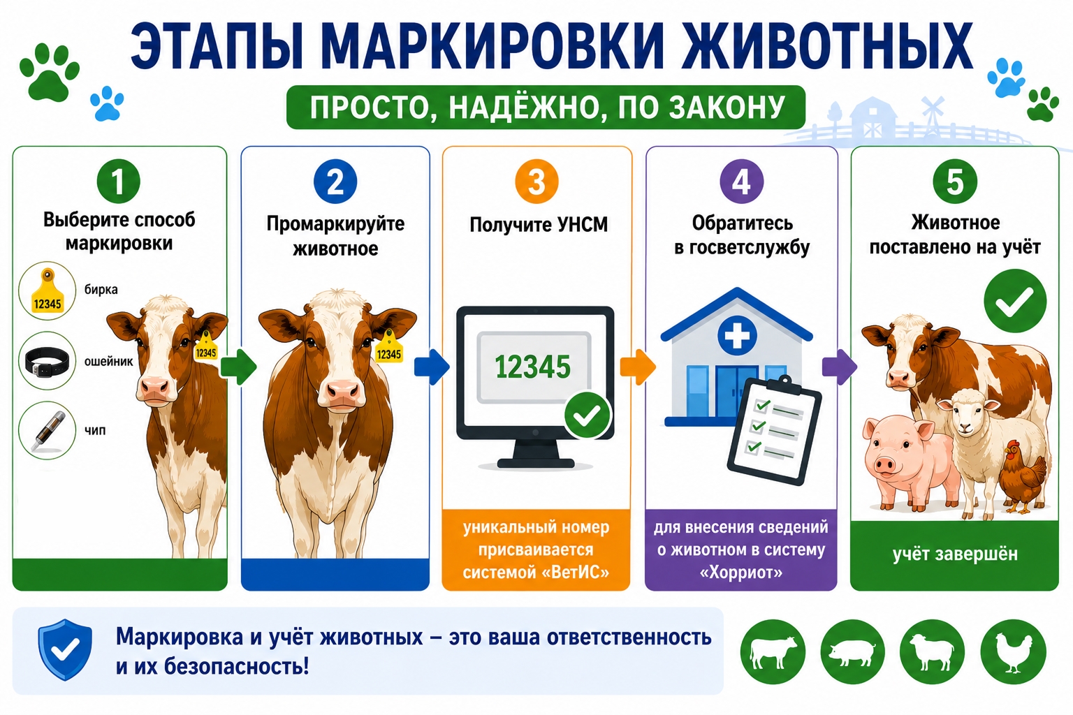 Регистрация животных в системе ФГИС «ВетИС» «Хорриот»: требования законодательства и порядок действий